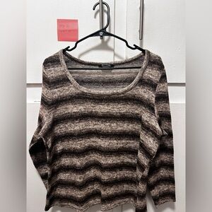 BloomChic Brown Striped Sweater